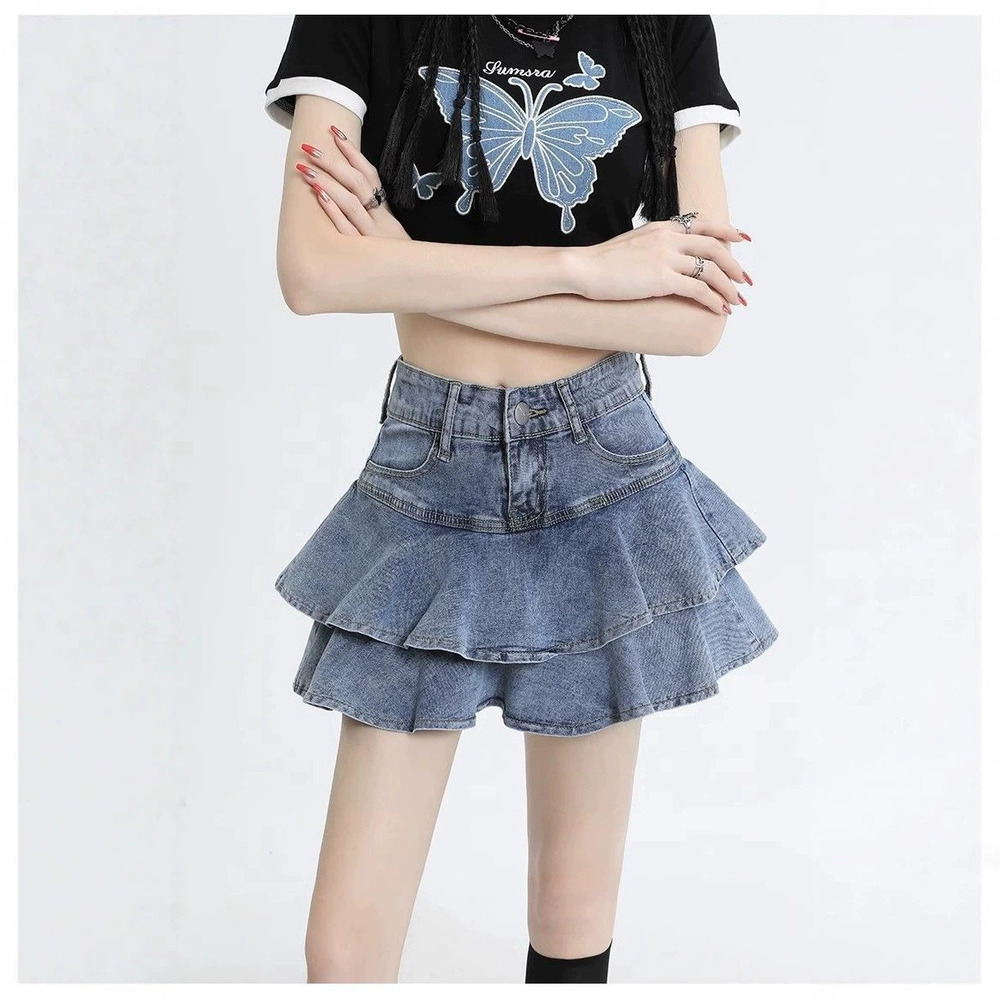 Zara Summer Denim Mini Skirt Bodycon